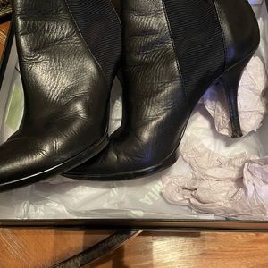Black Calvin Klein ankle boots, rarely worn.  Size 7.